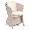 Кресло плетёное "Релакс", из искусственного ротанга, всесезонное кресло, для ресторана, кафе, бара, паба....